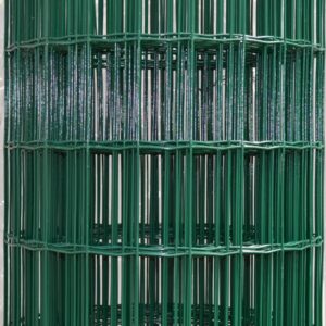 Сетка сварная с покрытием ПВХ Зеленая, ячейка (100х55), размер рулона 2,0х20 метров