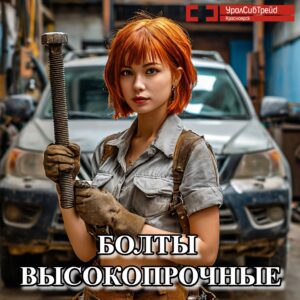 Болт высокопрочный М12х45 ГОСТ 7798-70 Цинковое покрытие кл.пр. 8.8, полная резьба
